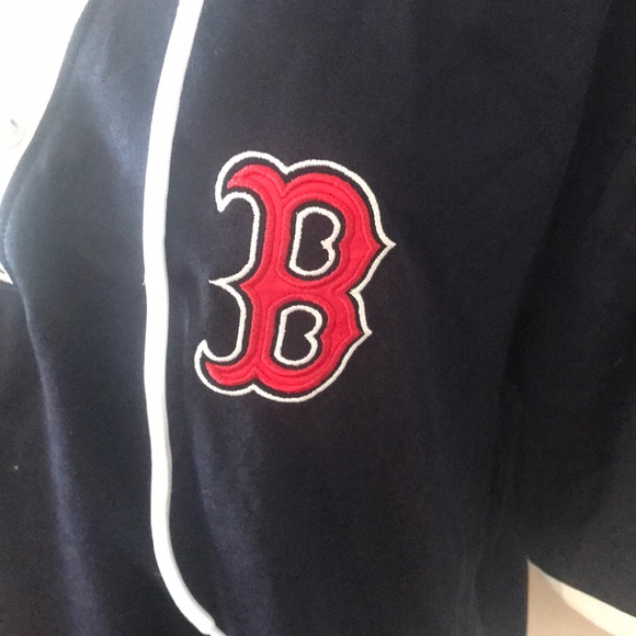 EUC VS PINK LACE UP BOSTON RED SOX SHIRT - Picture 4 of 7
